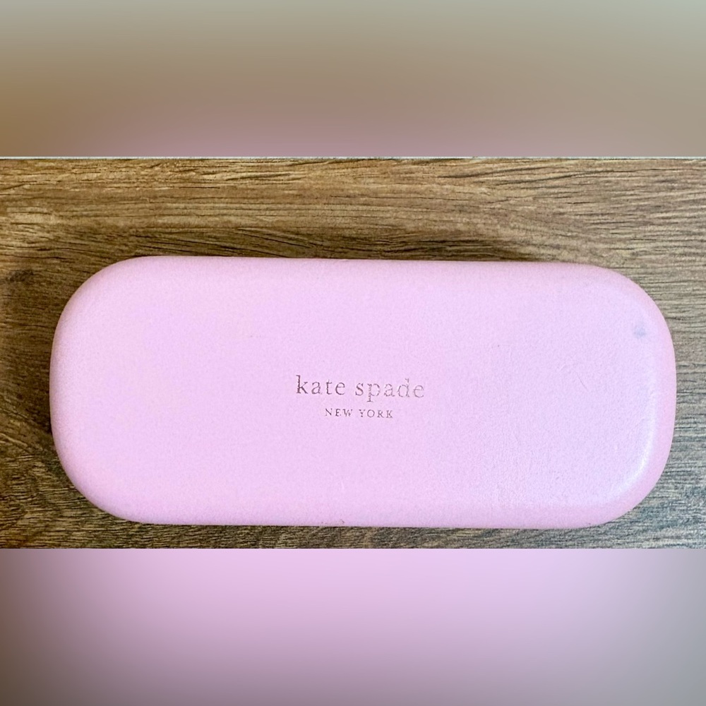 Kate Spade Blush Pink & Green Sunglasses Case